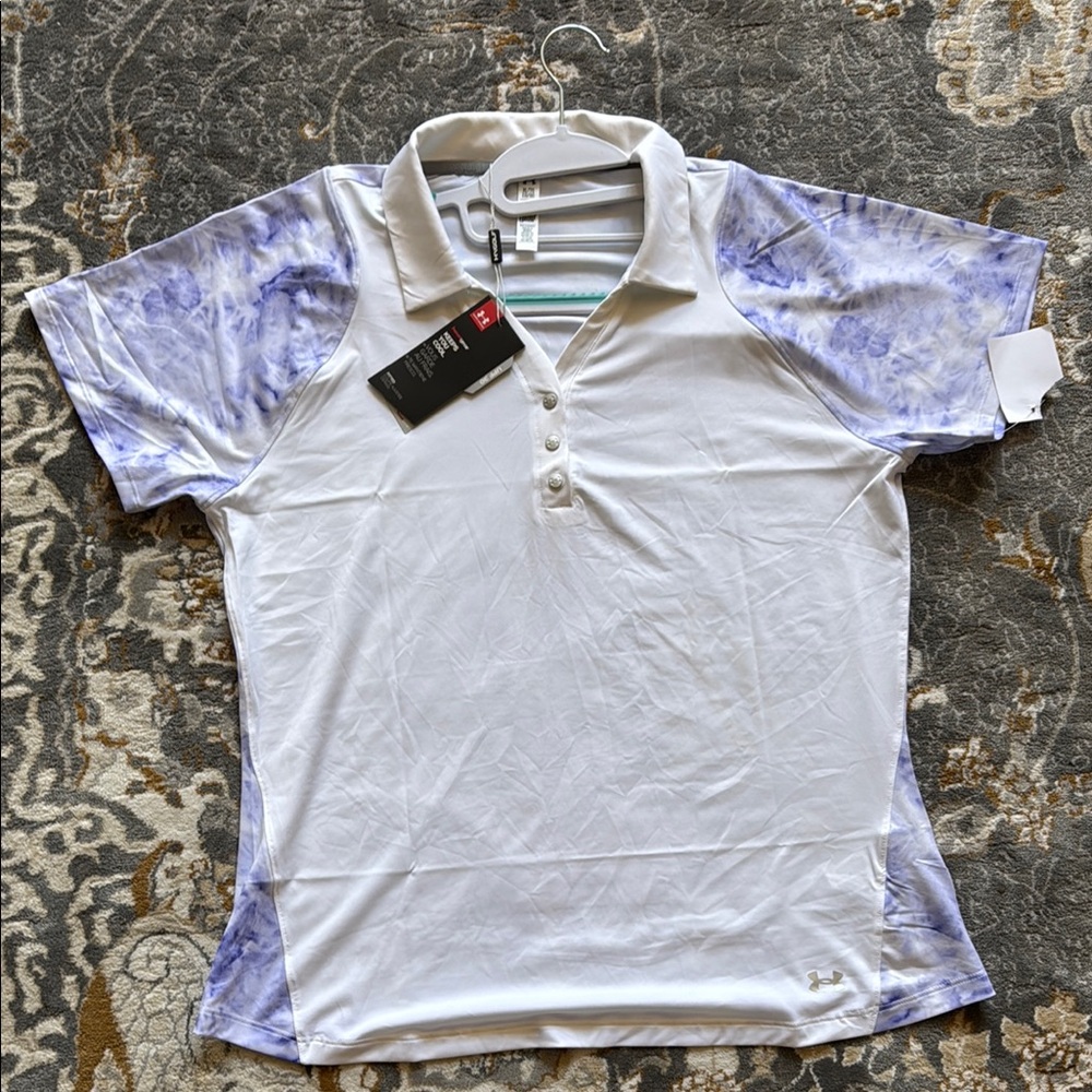 White and Purple Polo Shirt - Picture 9 of 16